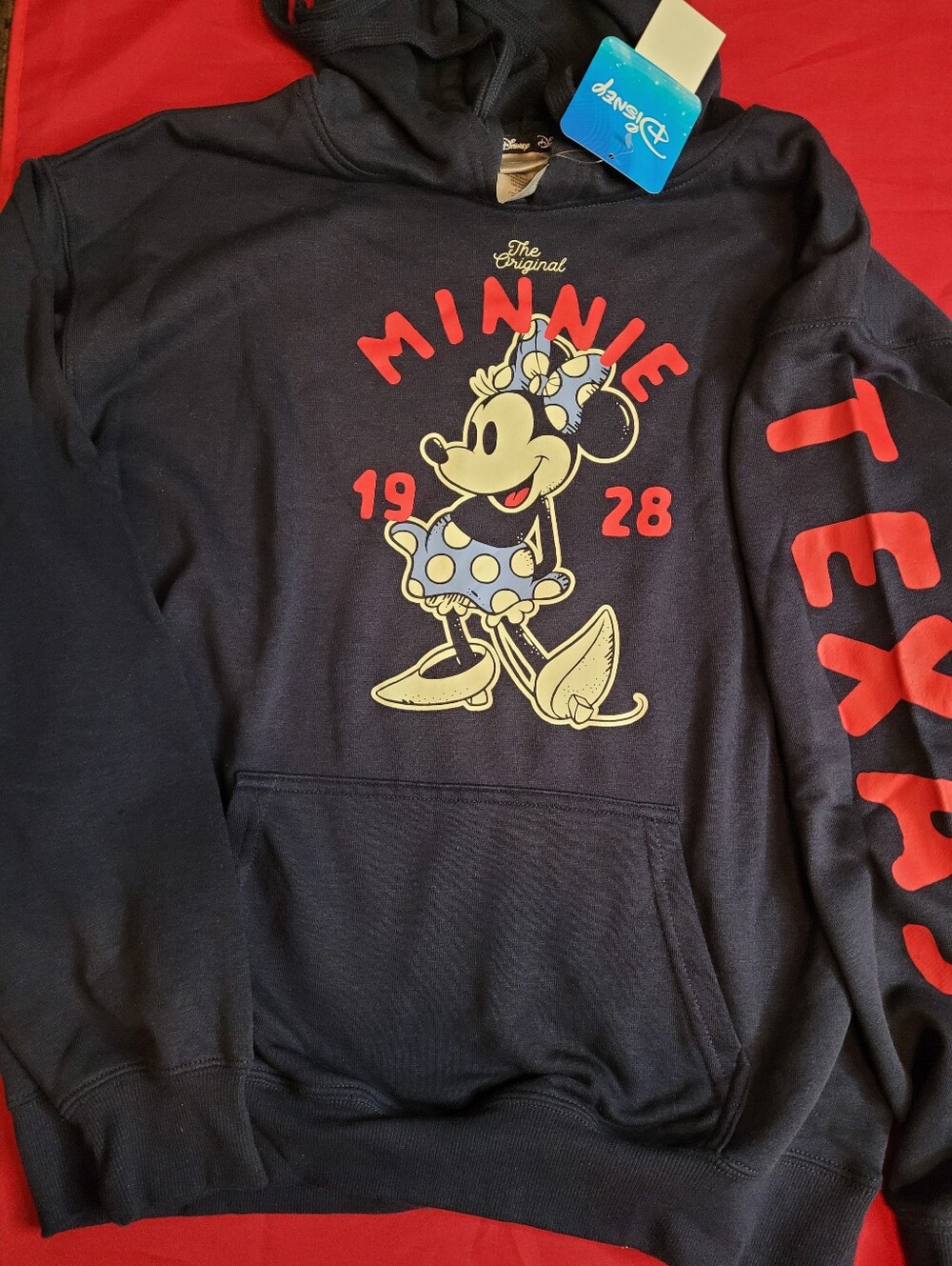 Disney Navy and Red Minnie Mouse Hoodie for Kids